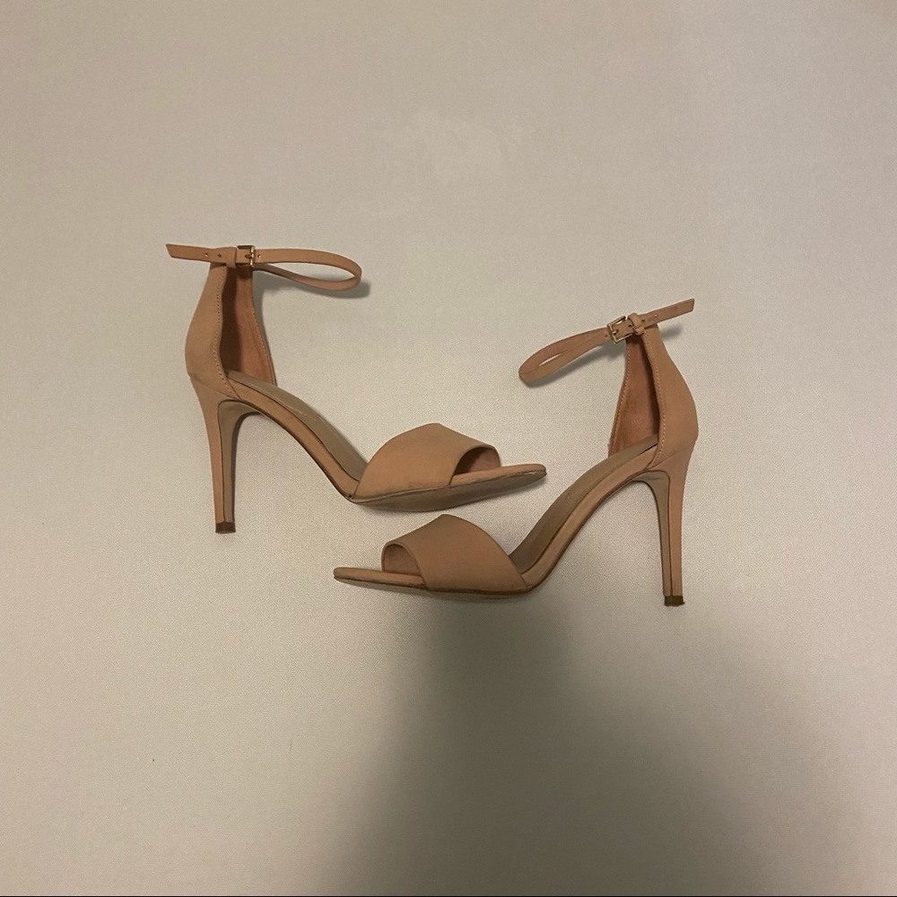 Light pink ankle strap heels - Size 7.5